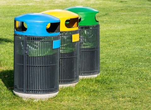 Mini, Midi, and Builders skips lined up for hire